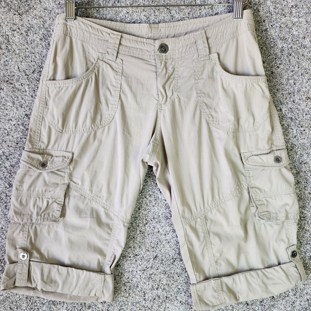 Kühl Resistor™ Air Roll-Up Cargo Short Womens 4 Khaki Tan Hiking Pockets ECU